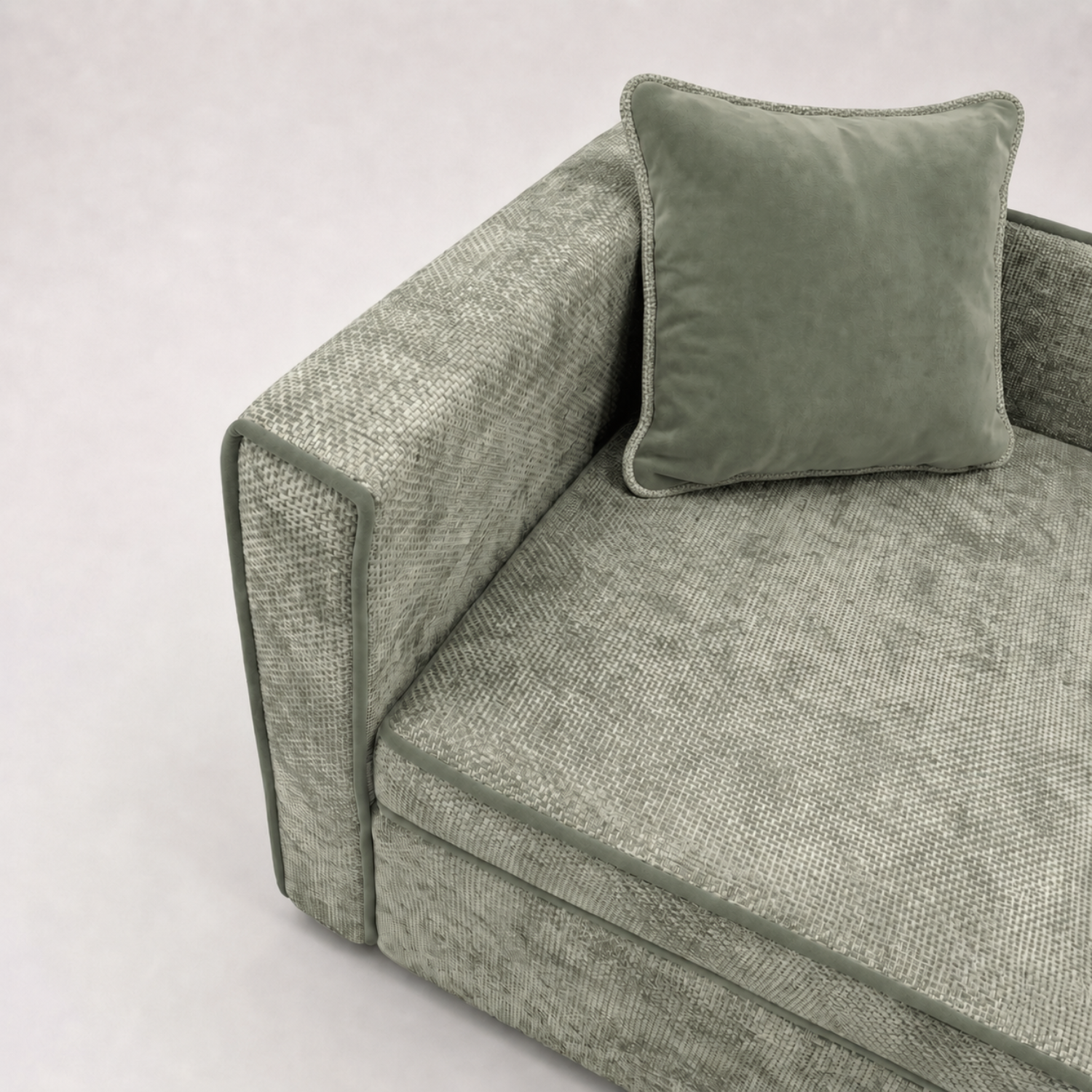Диван прямой Аби Велюр Круз 72 (Cruz Watergreen)